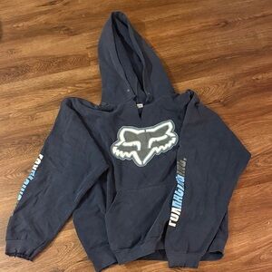Vintage Fox Racing Navy Hoodie